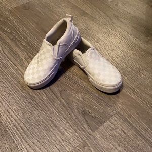 Vans- kids checkerboard slip on